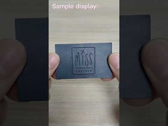 Cute Custom Leather Embroidered Back Patches Dog Fabric Material Adhesive Backing Leather Labels