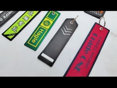 Цепь изготовленного на заказ логотипа OEM подарка продвижения ключевая, вышитая бирка ключевой цепи