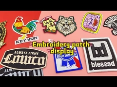 Оптовый изготовленный на заказ Washable декоративный утюг на границе Merrow заплат для джинсов