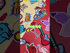 Оптовый изготовленный на заказ Washable декоративный утюг на границе Merrow заплат для джинсов