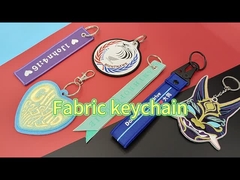 Персонализированное вышитое Keychains, ключ вышивки OEM предпосылки Twill обманывает
