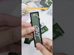 Сформируйте цепь вышитую таможней ключевую, бирку Twill/ткани пилотную ключевую