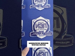 Изготовленный на заказ утюг логотипа на вышитых заплатах вышивки одежды собственной личности заплаты слипчивых