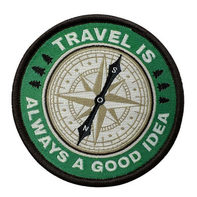 Personalized Embroidery Applique Patches Overlock Edge Eco-Friendly Iron On Woven Patch
