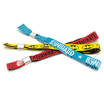 Wristbands сплетенной ткани Wristband полиэстера изготовленные на заказ сплетенные для событий