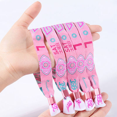 Персонализированные Wristbands фестиваля, подгонянный диапазон запястья полиэстера с регулируемой пряжкой