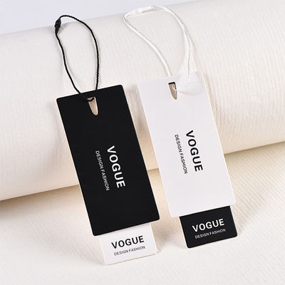 Изготовленный на заказ собственные Hangtags картона hangtag логотипа бренда для одежды