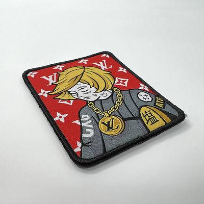 Утюг цвета PMS на лазере заплаты ярлыка заплат Washable отрезал границу