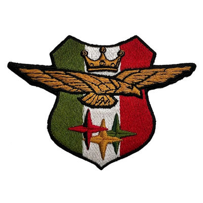 Утюг на вышивке одежды латает логотип флага ткани Twill национальный изготовленный на заказ